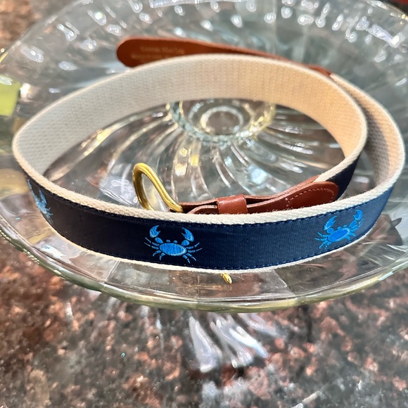 Leather Man LTD Crab Motif Belt - Picture 1 of 6